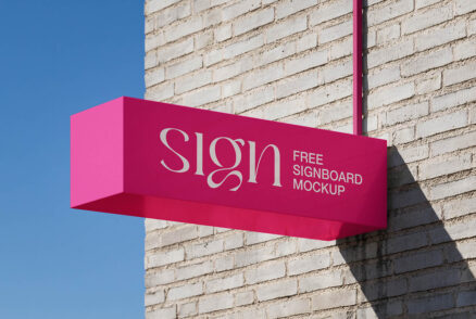 radium cutting sign board mock up 2